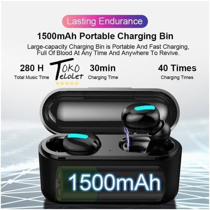 Headset Bluetooth 5.0 TWS Sport HBQ Q32 Stereo