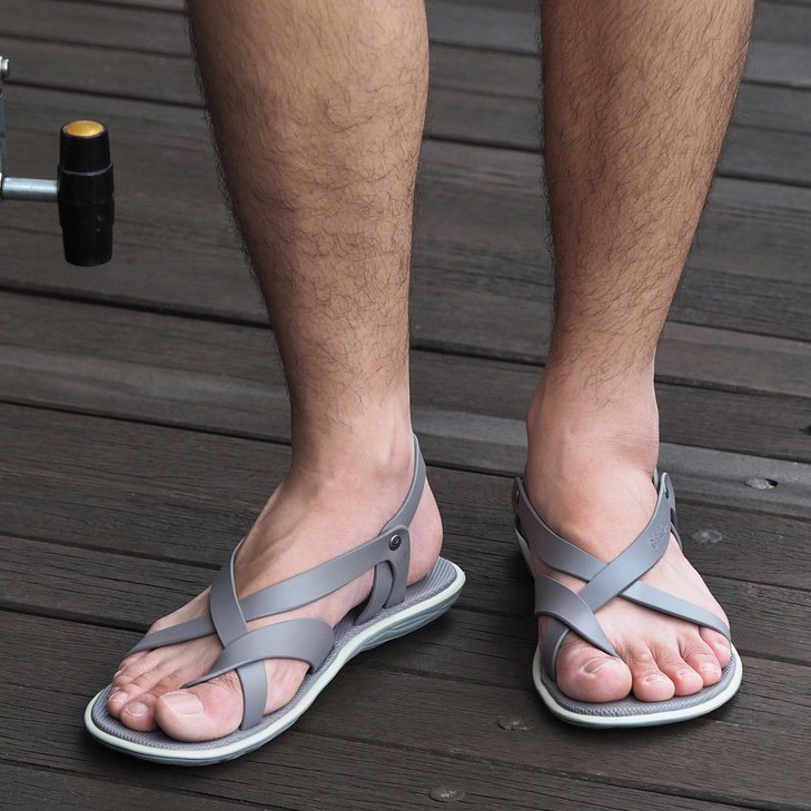 Sandal Casual Tali Pria / Sendal Casual Tali Pria Camou Alvaro Grigio