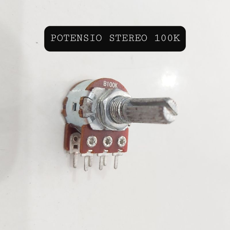 POTENSIO STEREO 100K POTENSIOMETER LINEAR