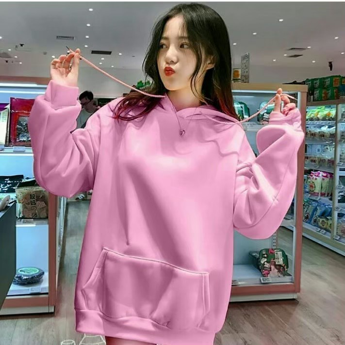 SWEATER HOODIE KUALITAS DISTRO BAHAN FLEECE TEBAL