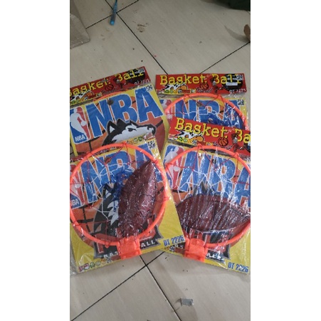 RING BASKET + BOLA BASKET  bahan tebal - RING BASKET NBA