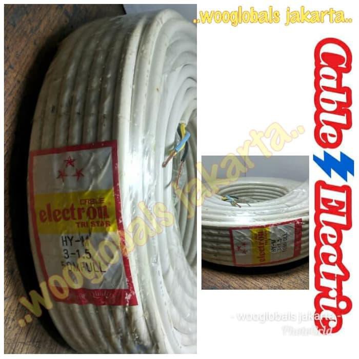 *pertukangan* KABEL 50m HYO 3 x 1.5 PUTIH ISI 3 SERABUT 50 Meter 3x1.5 ORIGINAL