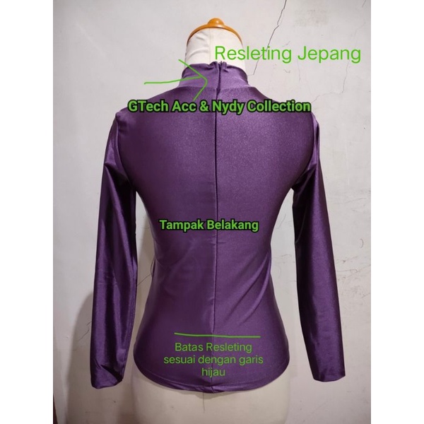 Warna Baru Manset Lycra Premium Ungu Taro