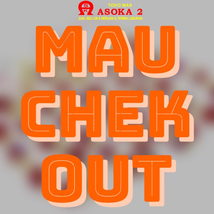 

PROMO!!! AKU KAU CHEK OUT TERBARU