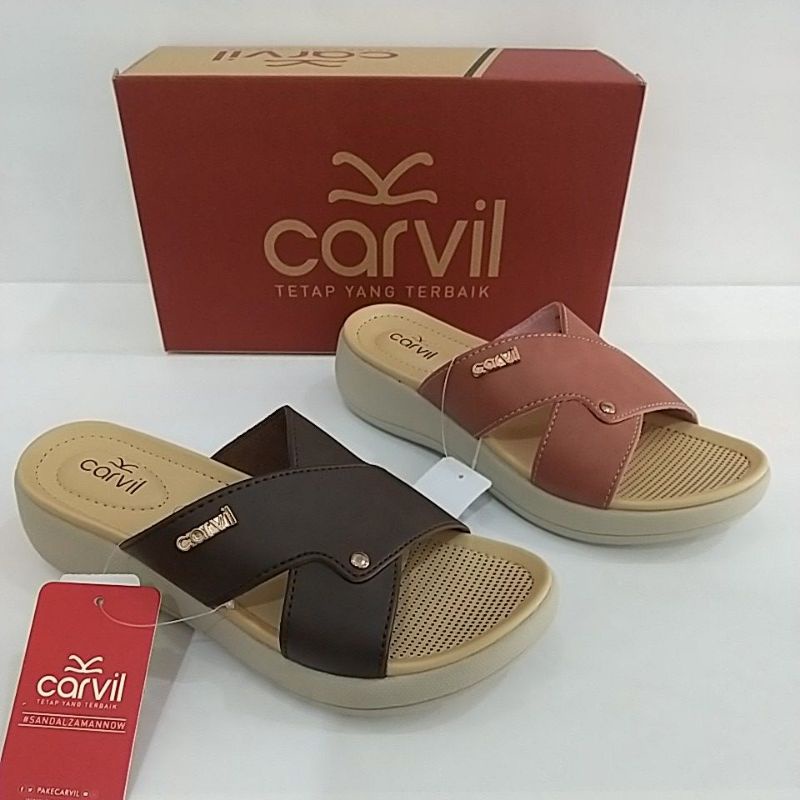 Sandal Kasual Carvil Wanita Caroline 03 L | Sandal Carvil Cewe | Sandal kokop Carvil