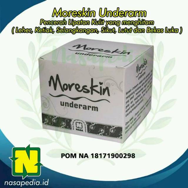Moreskin Underarm/Cream flek membandel /Cream penghilang bekas luka/penghilang ketiak hitam/siku hit
