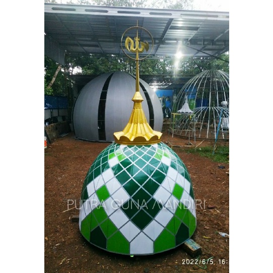 kubah masjid stainless dekoratif 150cm