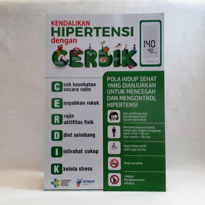 Jual Poster Kendalikan Hipertensi Dg Cerdik Komplit Shopee Indonesia