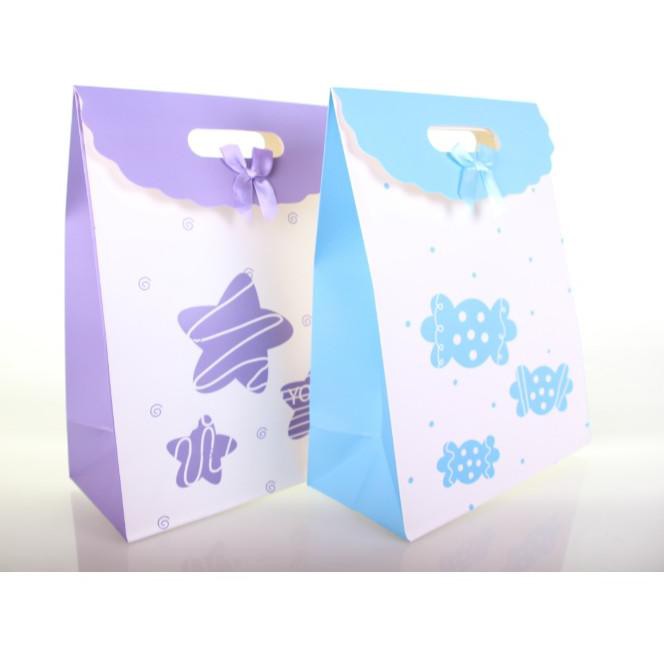 

N6K KJ !! PAPER BAG PITA TEMPAT KADO MOTIF AWAN/BINTANG/BUNGA 1403 ✱ ✱ ー