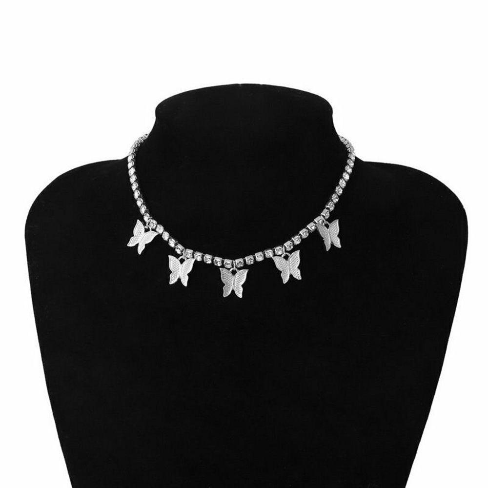 CHOOKYY Kalung Perak Panas Fashion Liontin Kupu-Kupu
