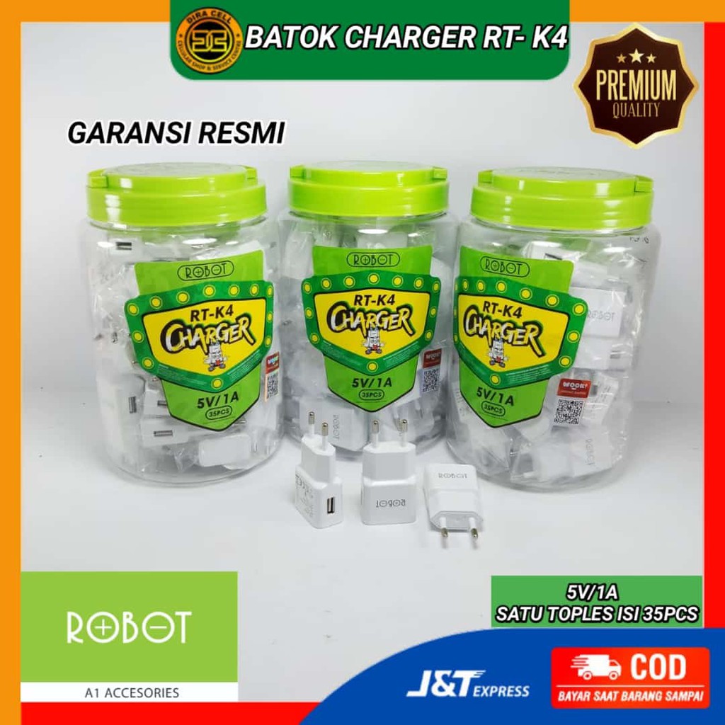 Batok Charger Robot RT-K4 Kepala Charger Robot RT-K4 Kepala Charger Robot RT-K4 (35pcs Free Toples)