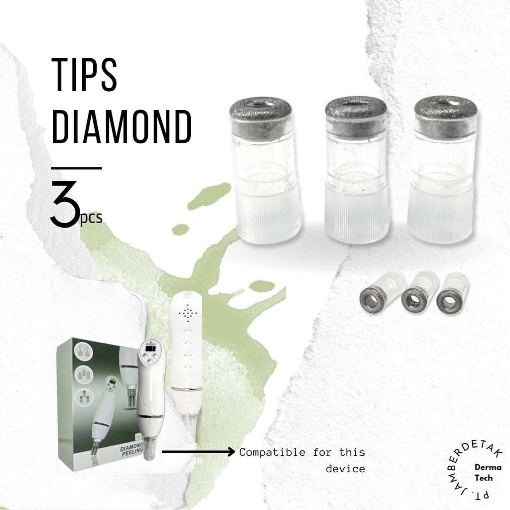 Tips penyedot komedo - jerawat - sedot komedo - comedo suction - vacum komedo - mata dermabrasi untuk diamond peeling