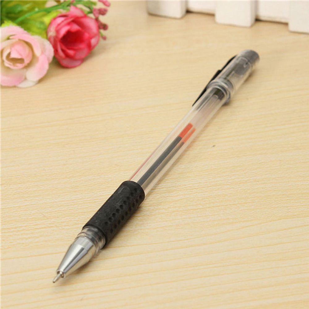 Lanfy 10 Pcs RollerBall Ballpoint Pen 10 Pcs Siswa Digunakan Di Kantor Sekolah RollerBall Tinta Hitam