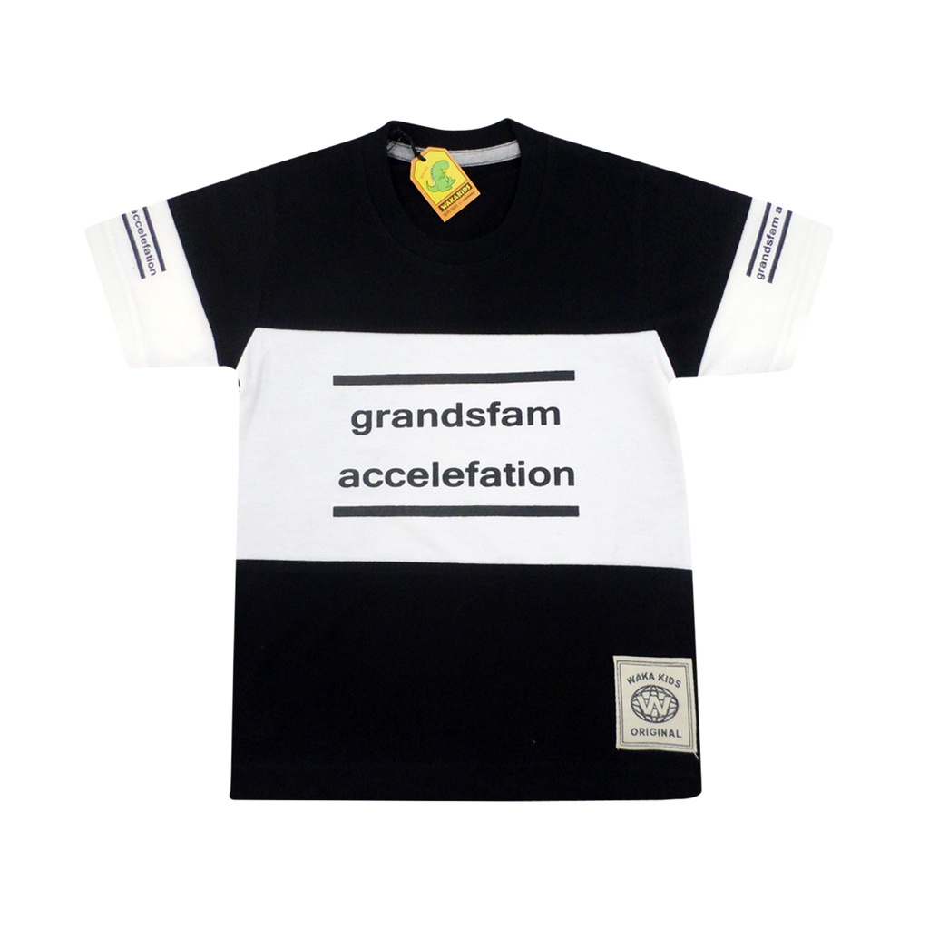 Wakakids Baju Anak Laki Laki Usia 1 - 4 Tahun Setelan Celana Jeans Motif Grandsfam 3477-1
