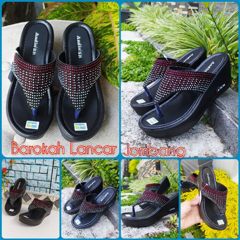 SANDAL WEDGES WANITA JAPIT ANDIN SR 01 SIZE 37-40