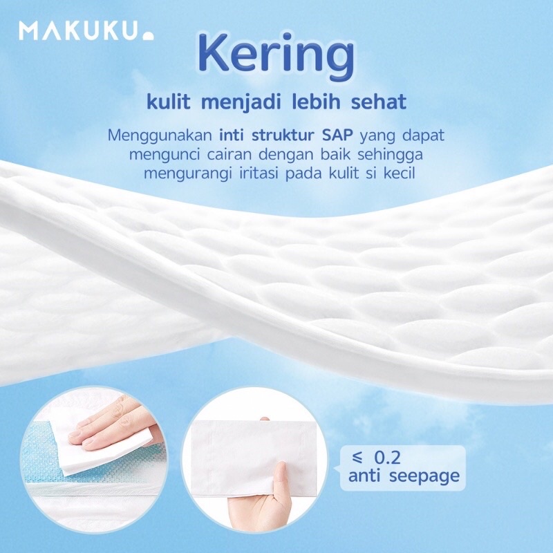 MAKUKU Air Diapers Slim Tape (Perekat)