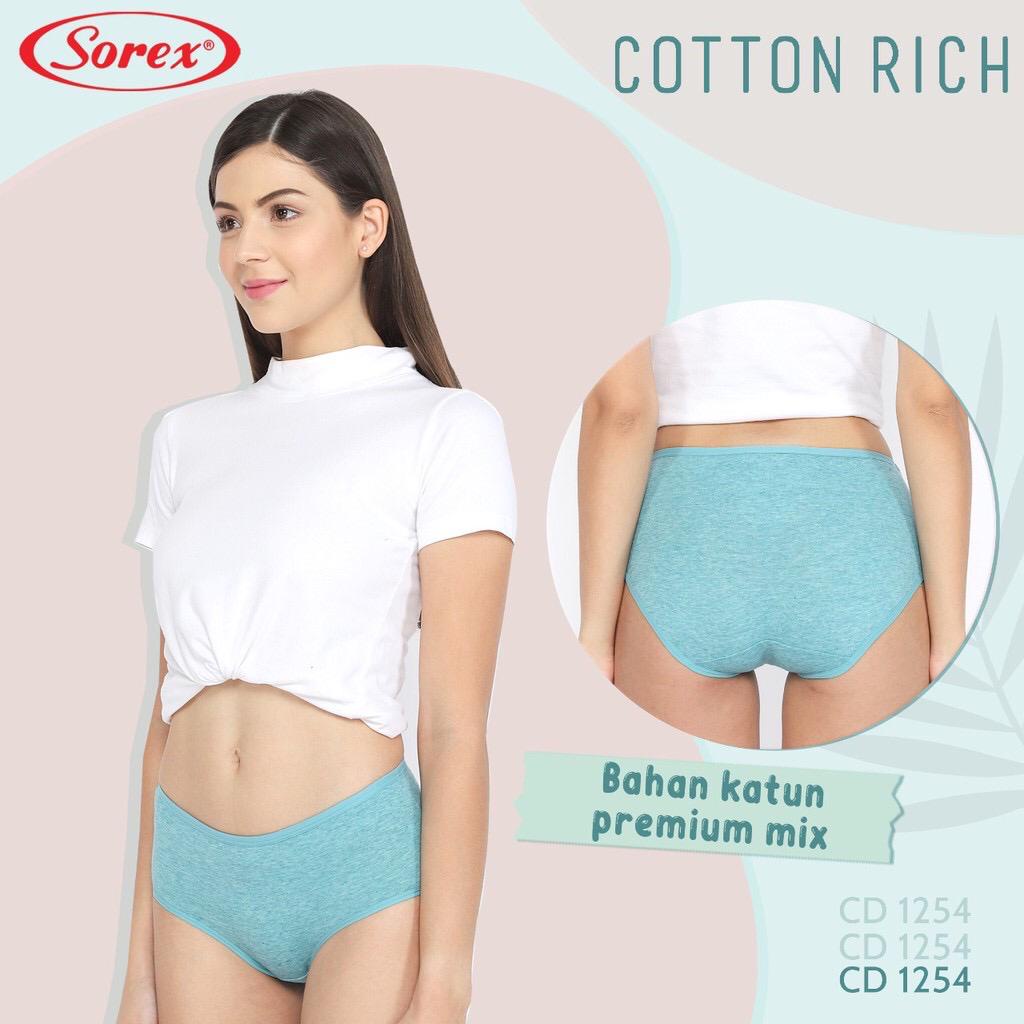 SOREX Cd Basic Cotton Rich 1254 Lembut Super Soft Original Sorex CD Basic Wanita Cotton Rich Katun Premium Mix CD 1254Sorex 1254 | CD Sorex 1254 | Sorex Katun