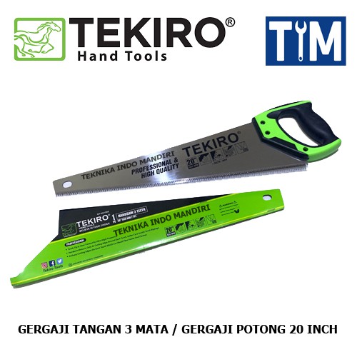 TEKIRO Gergaji Tangan 3 Mata / Gergaji Potong