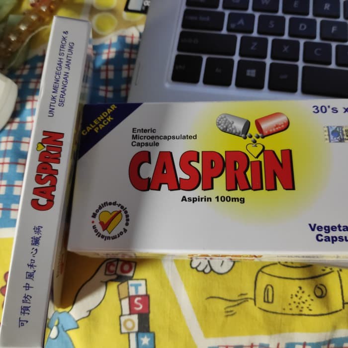 Casprin Aspirin 100mg   Mencegah Stroke dan Serangan Jantung   Diskon