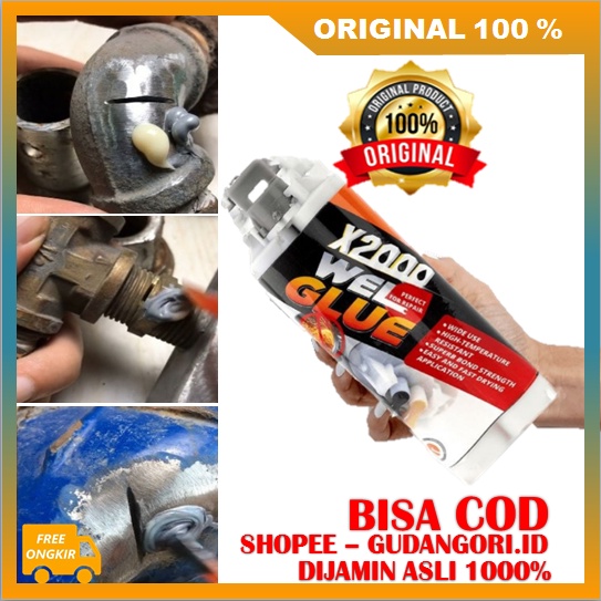Lem Perbaikan X2000 Lem Merekatkan Besi Multifungsi ORIGINAL