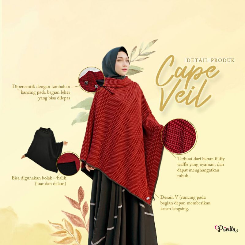 Outer Sweater Wanita Cape Veil