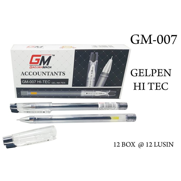 

HARGA HEMAT Pulpen hi tec 0.28mm GM 007 hitam