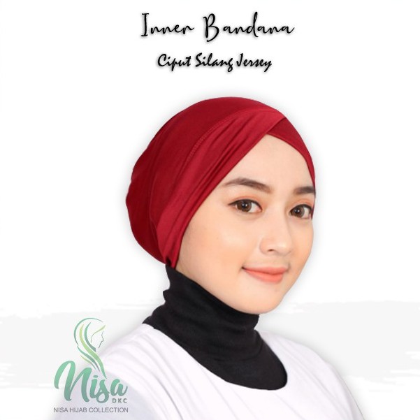 Inner Jilbab Silang Iner Jersey Dalaman Hijab Kekinian Model Melodi