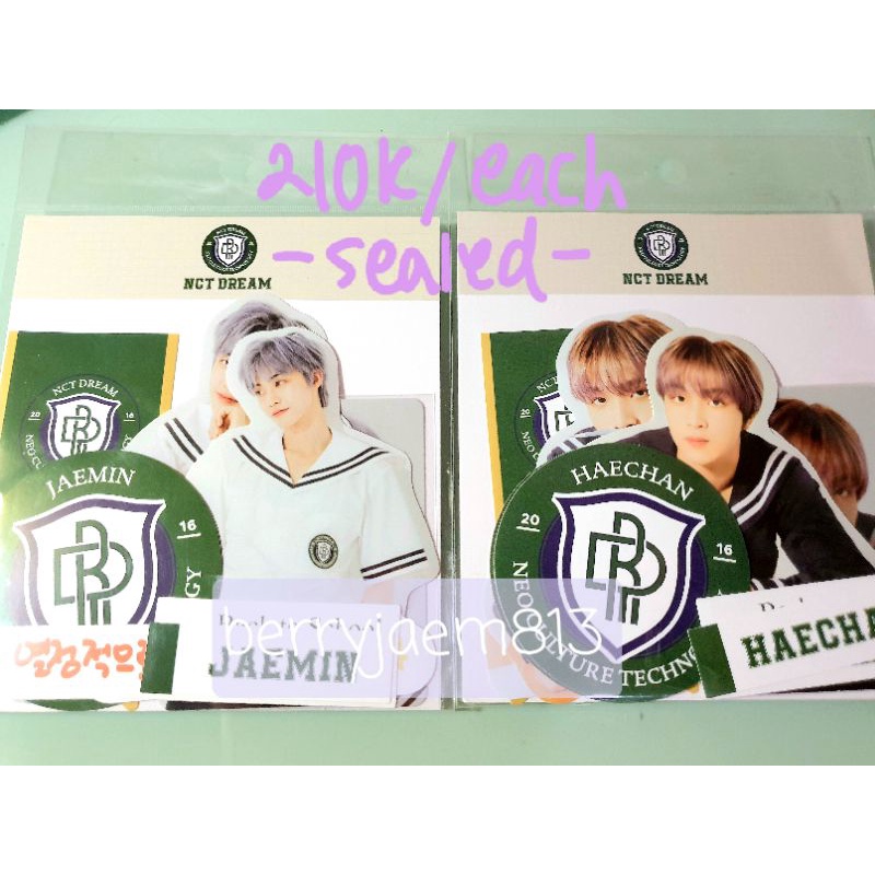 back to school nct dream jaemin haechan luggage sticker // jaemin photocard // haechan photocard // 