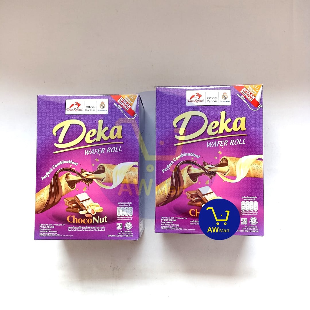 WAFER DEKA ROOL CHOCO NUT ISI 24PCS X 8GR