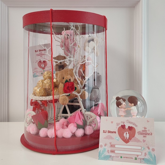 

Paket box hampers bunga valentine anniversary ulang tahun wisuda 49