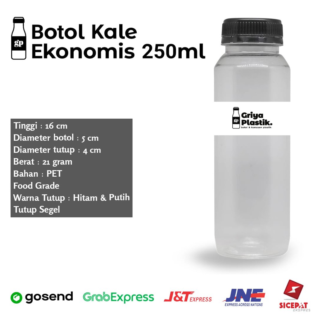 

Botol Kale Ekonomis 250 ml (21 gr)