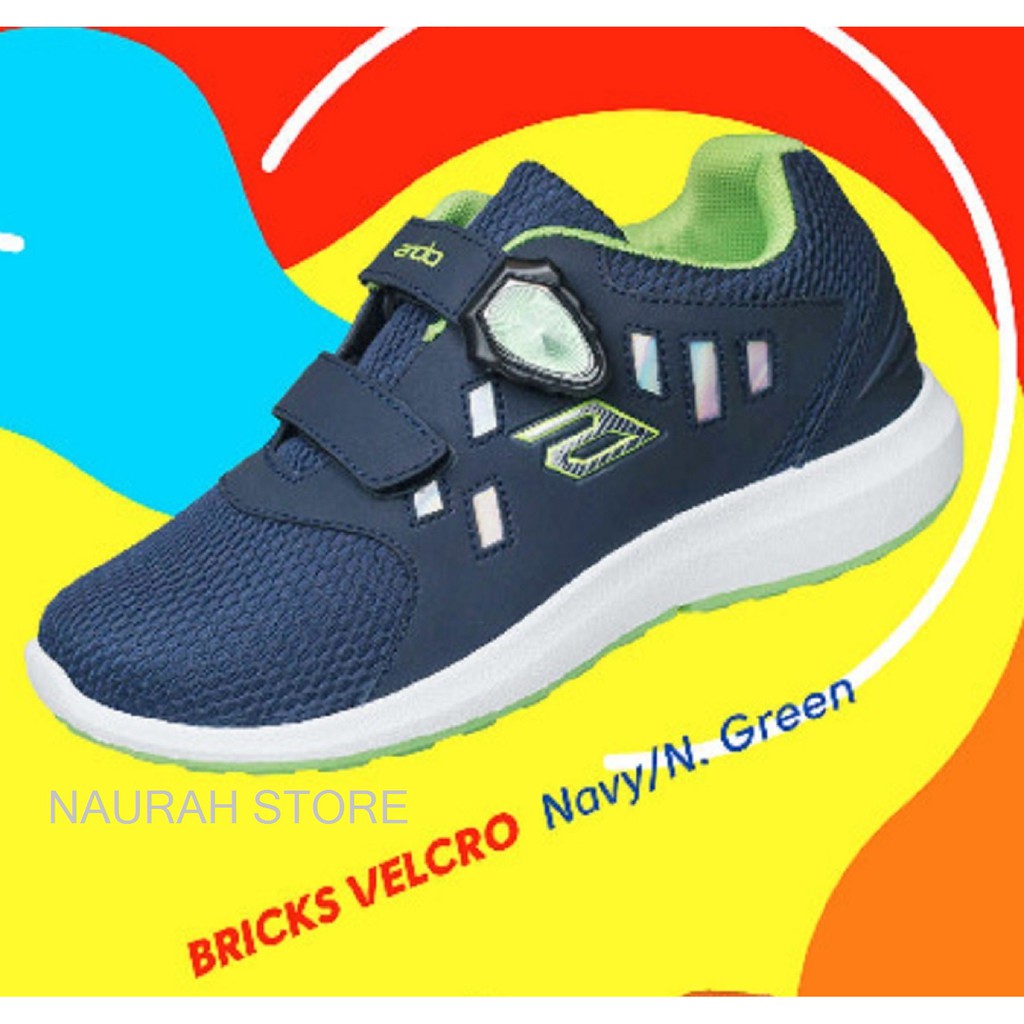 SEPATU ANDO BRICKS MAGNET &amp; VELCRO ORIGINAL MURAH SEPATU ANAK SEKOLAH PAUD TK SD KUALITAS IMPORT