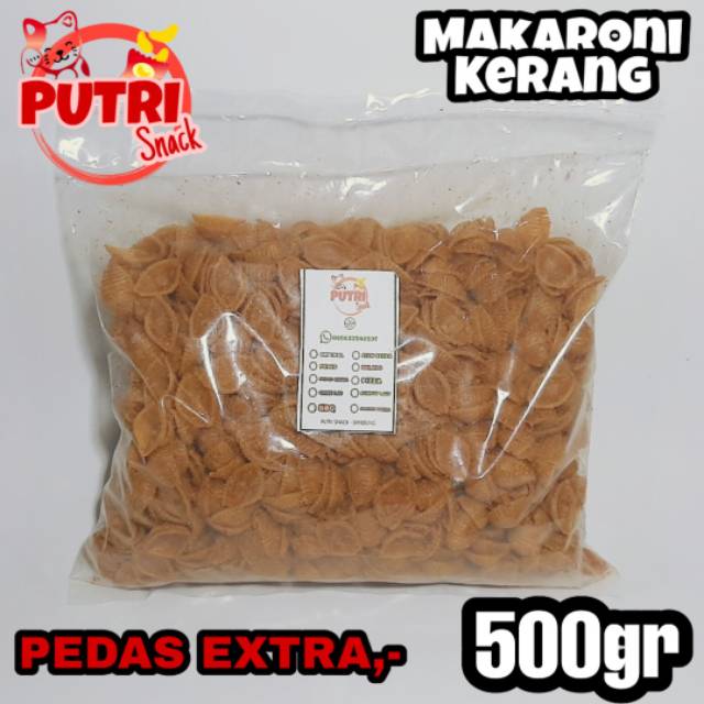 Makaroni Kerang Seblak Kering 500gr