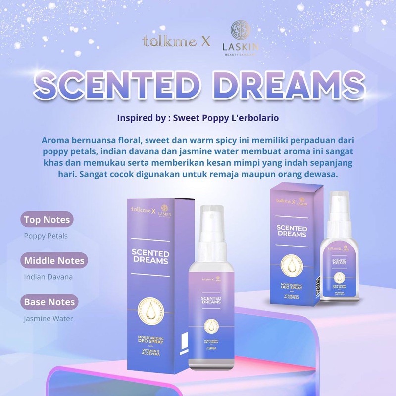 DEP SPRAY TALKME X LASKIN ORIGINAL BPOM
