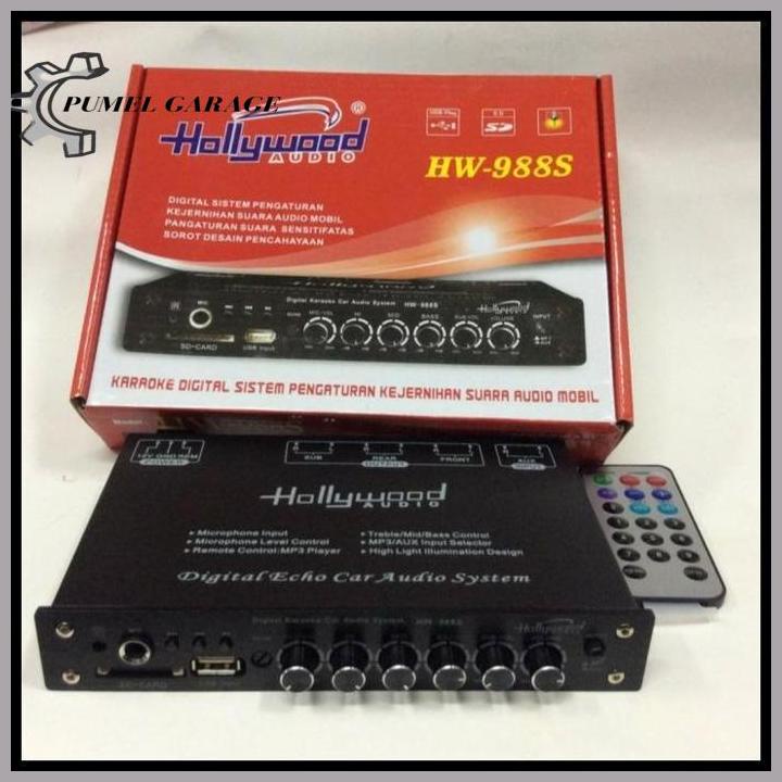 Parametric Equalizer Hollywood Hw-988S Pengaturan Audio Mobil Karaoke Termurah