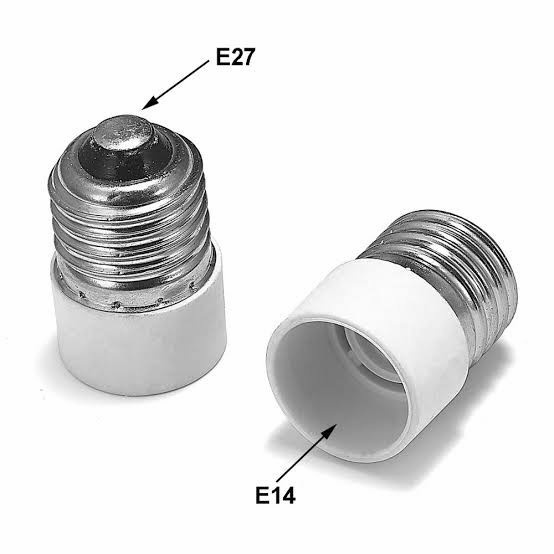 Fitting Sambung E27 to E14 Over Fitting Fitting Konverter E27 ke E14