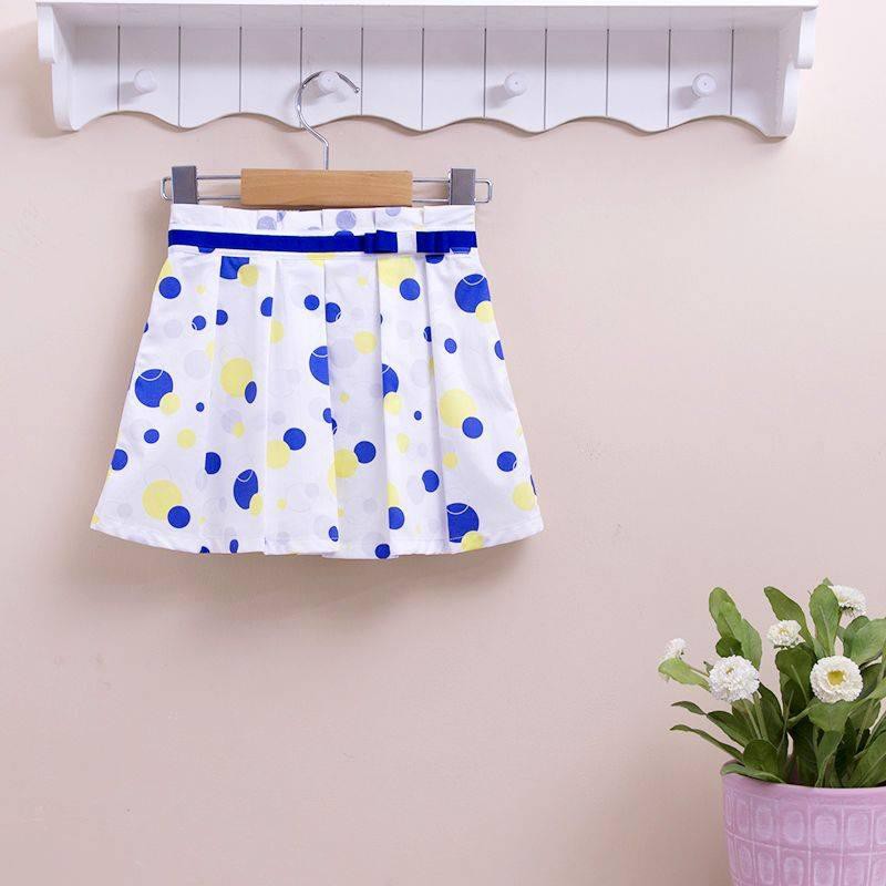 WHITE BLUE SKIRT POLCA