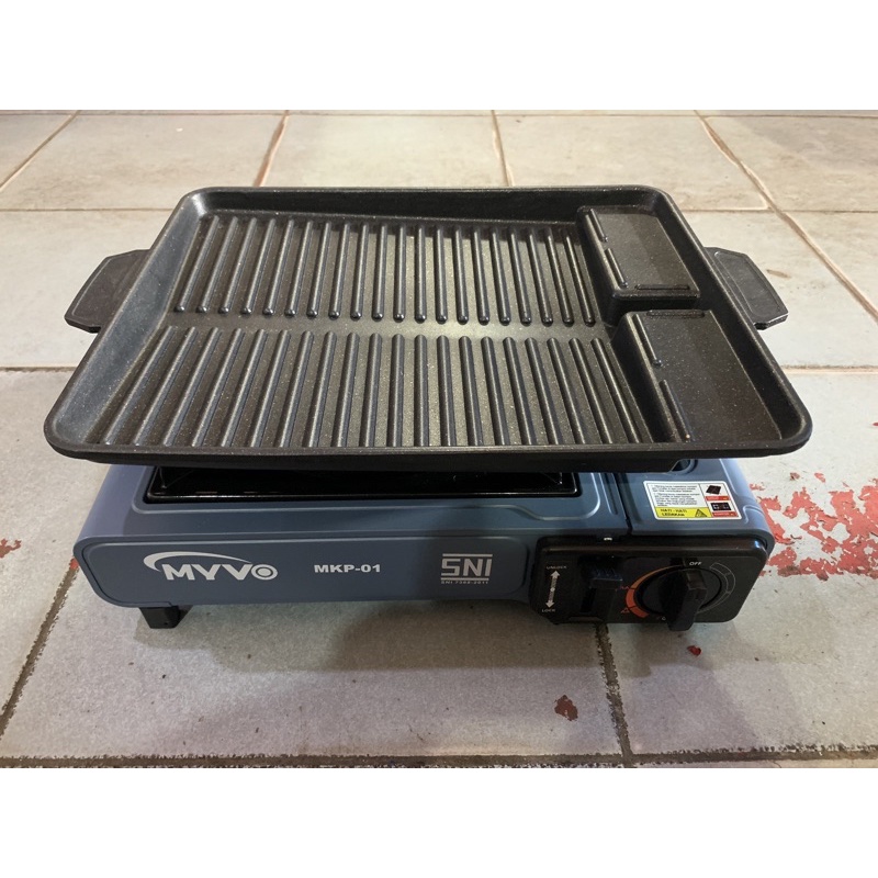 1set bbq grill + kompor portable yakiniku grill pan