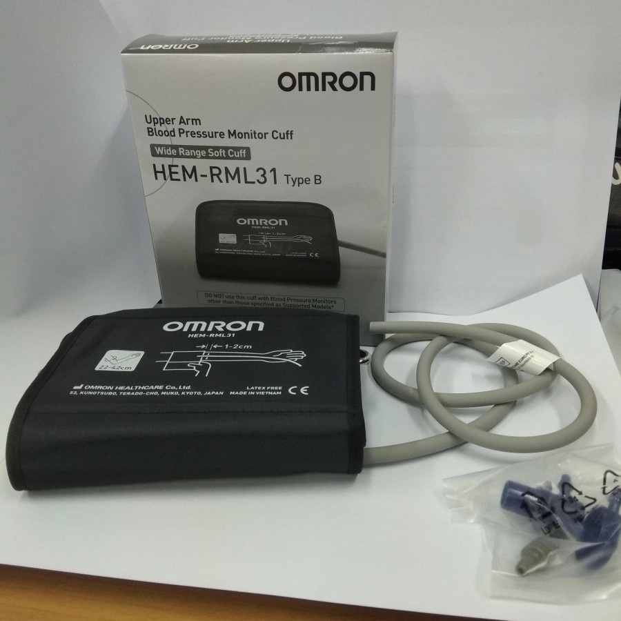 Manset TensiMeter Omron Digital HEM RML31 / Manset Jumbo 22cm - 42cm / Original Omron