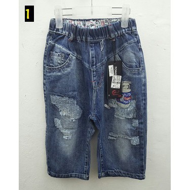 TONGNIAN CELANA JEANS KUTUNG(2-4 tahun)