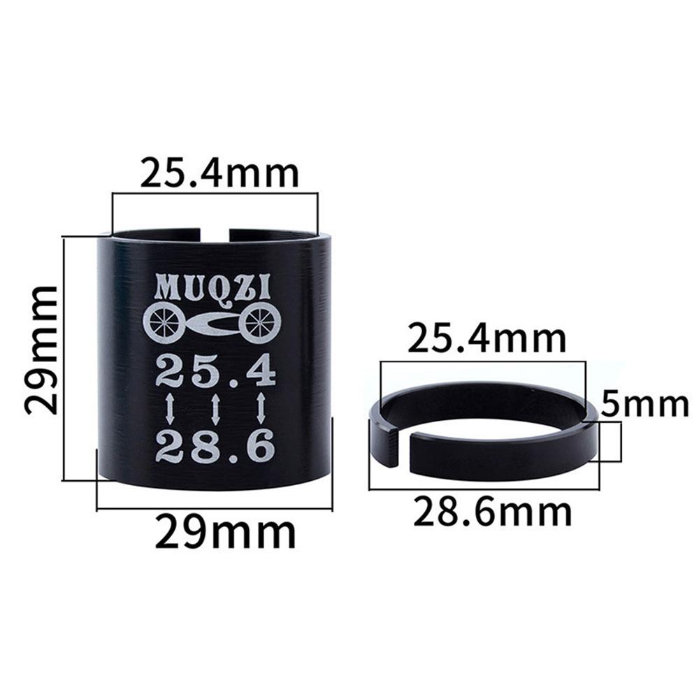 Lanfy Sepeda Garpu Depan Shim Sepeda Jalan Gigi Tetap Gasket 25.4 Ke 28.6mm Aluminium Alloy Reducer