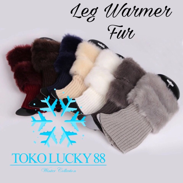 IMPORT MOLLAD Leg Warmer Fur Penghangat Kaos Kaki Bulu Leg Warmer