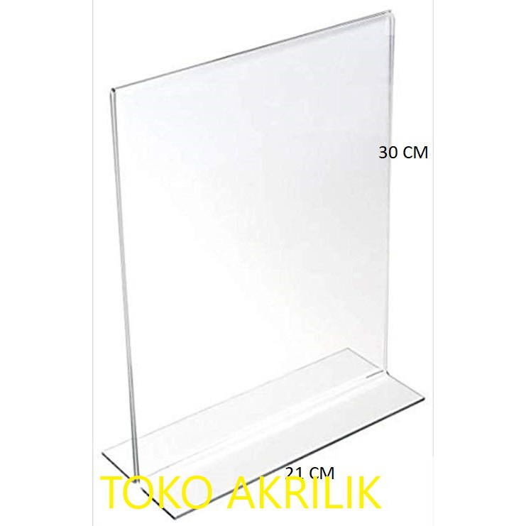 

Tentcard akrilik / tempat menu uk A4 T