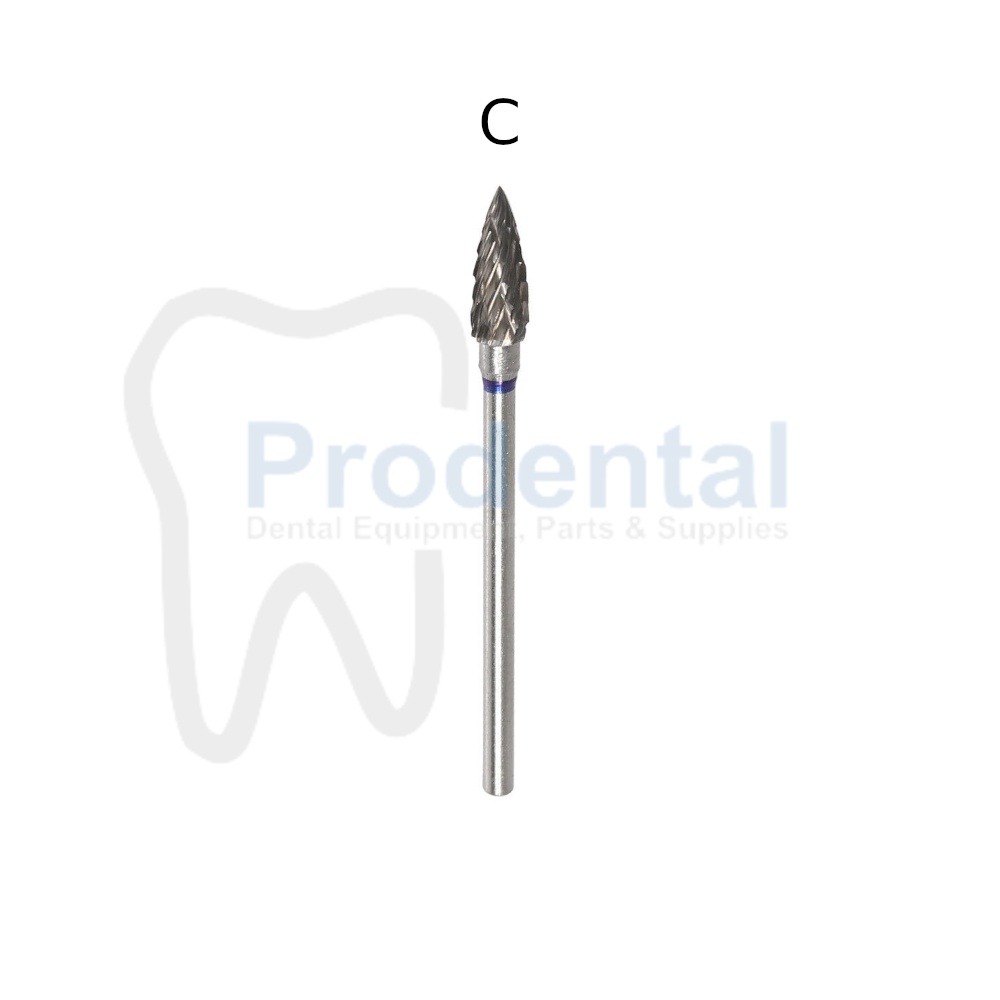 Dental bur fraser carbide bur tungsten bur akrilik gigi palsu (C)