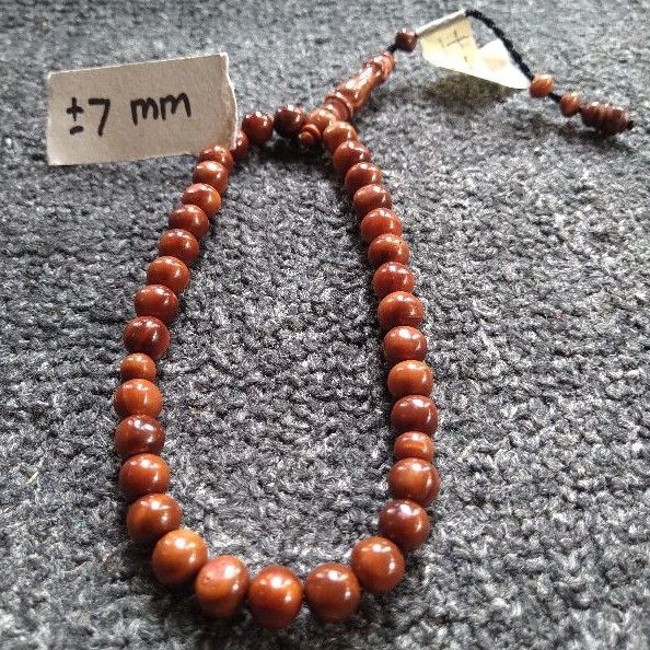 tasbih kokka bulat  ± 7 mm  ( 7mm ) 33 butir