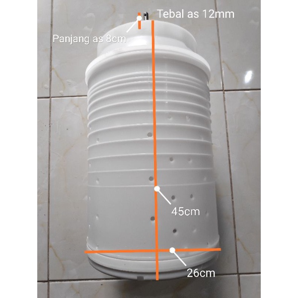 Tabung Spin Pengering Mesin Cuci Sharp Original 8kg 9kg 10kg