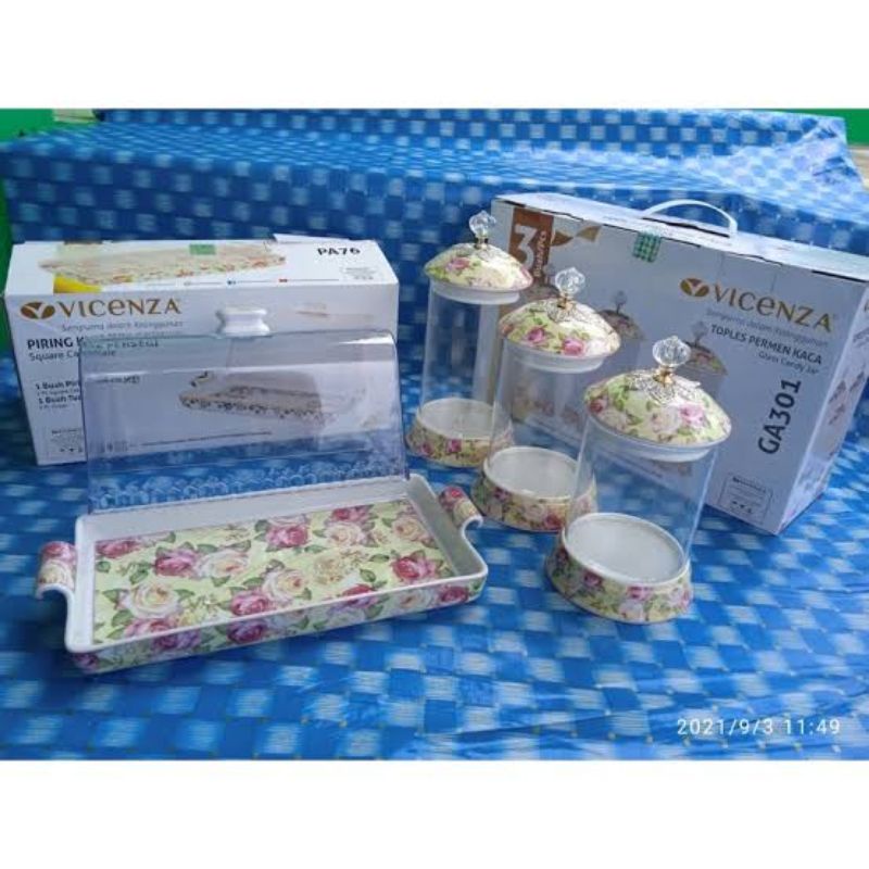 Set Toples + Tempat Kue Basah Vicenza