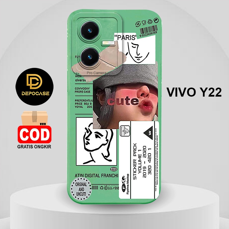 Soft Case Vivo Y22 - Case Vivo Y22 - Kesing Hp Vivo Y22 - Case Hp Vivo Y22 - Casing Vivo Y22 - Softc