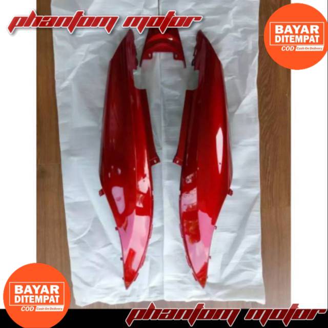 Cover body samping Mio j merah maroon
