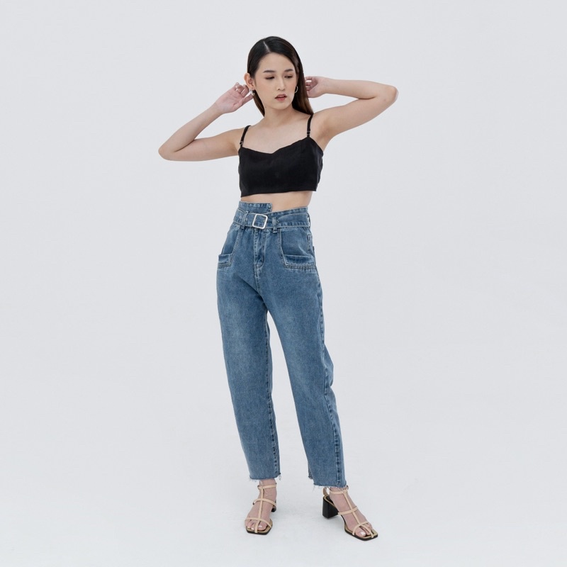 VIERLIN - Jeans 1396 - HIGH WAIST BOYFRIEND JEANS WANITA